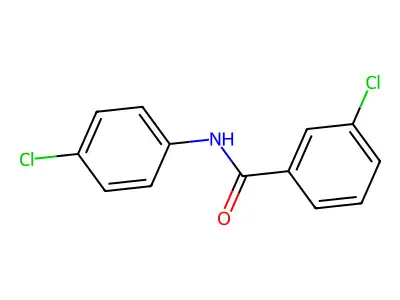 3-chloro-N-(4-chlorophenyl)benzamide structure