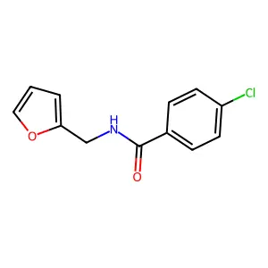 4-chloro-N-(furan-2-ylmethyl)benzamide structure