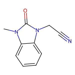 (3-methyl-2-oxo-2,3-dihydro-1H-benzimidazol-1-yl)acetonitrile structure