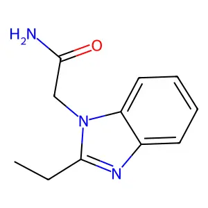 2-(2-Ethylbenzimidazol-1-yl)acetamide structure