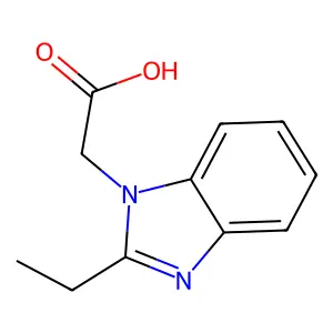 (2-Ethyl-1H-benzimidazol-1-yl)acetic acid structure