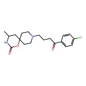 1-Oxa-3,9-diazaspiro(5.5)undecan-2-one, 9-(3-(p-chlorobenzoyl)propyl)-5-methyl- structure