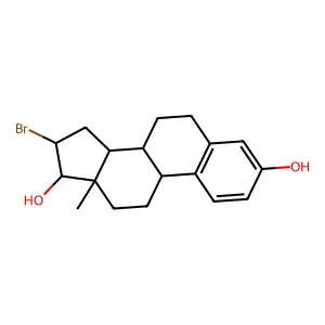 16alpha-Bromo-17beta-estradiol structure