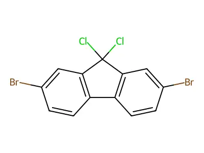 2,7-Dibromo-9,9-dichlorofluorene structure