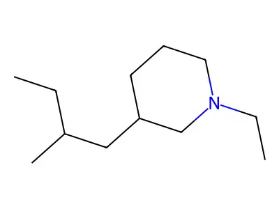 1-乙基-3-(2-甲基丁基)哌啶 structure