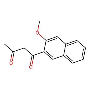 1,3-Butanedione, 1-(3-methoxy-2-naphthalenyl)- structure