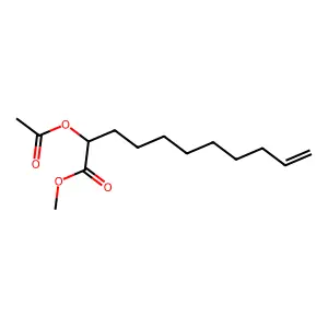 Methyl 2-(acetyloxy)-10-undecenoate structure