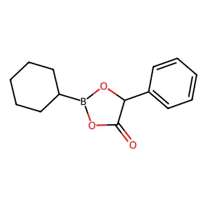 2-Cyclohexyl-5-phenyl-1,3,2-dioxaborolan-4-one structure