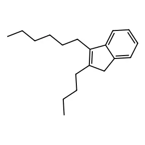 2-Butyl-3-hexyl-1H-indene structure