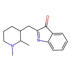 2-[(1,2-Dimethyl-3-piperidinyl)methyl]-3H-indol-3-one structure