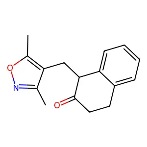 2(1H)-Naphthalenone, 1-[(3,5-dimethyl-4-isoxazolyl)methyl]-3,4-dihydro- structure