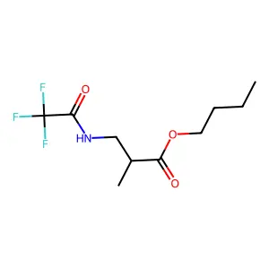 Propanoic acid, 3-amino-2-methyl, butyl ester, TFA structure