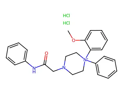 N,N-Diphenyl-4-(2-methoxyphenyl)-1-piperazineacetamide dihydrochloride structure