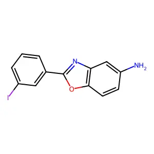 2-(3-Iodophenyl)-5-benzoxazolamine structure