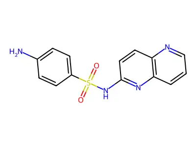 Benzenesulfonamide, 4-amino-N-1,5-naphthyridin-2-yl- structure