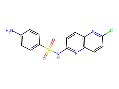 Benzenesulfonamide, 4-amino-N-(6-chloro-1,5-naphthyridin-2-yl)- structure