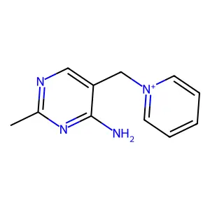 1-[(4-Amino-2-methylpyrimidin-5-yl)methyl]pyridinium structure