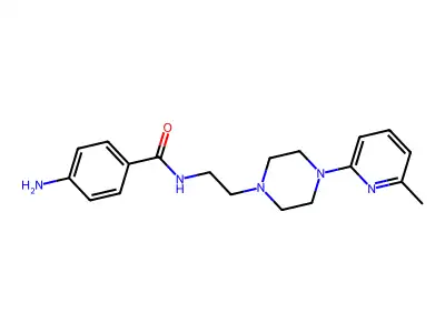 C19H25N5O.1/2H2O structure