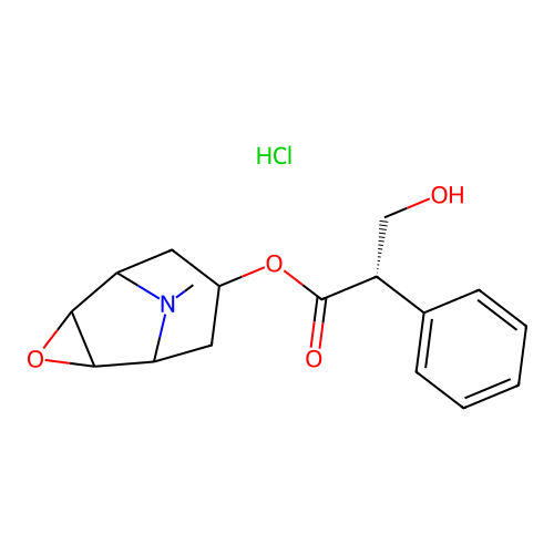 Hyoscine hydrochloride structure