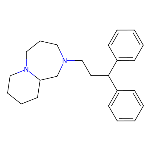 Pyrido(1,2-a)(1,4)diazepine, decahydro-2-(3,3-diphenylpropyl)- structure