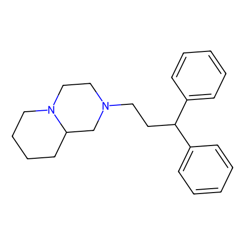2H-Pyrido(1,2-a)pyrazine, octahydro-2-(3,3-diphenylpropyl)- structure
