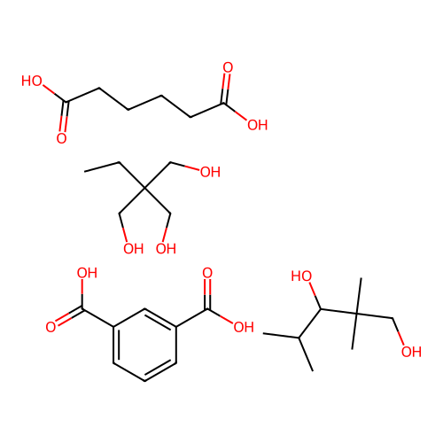 (C8-H18-O2.C8-H6-O4.C6-H14-O3.C6-H10-O4)x- structure