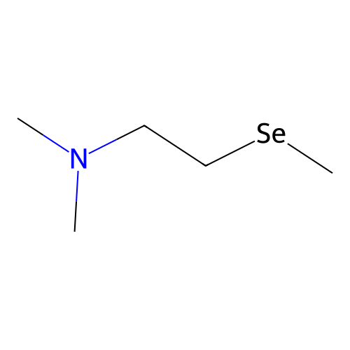 Ethanamine, N,N-dimethyl-2-(methylseleno)- structure