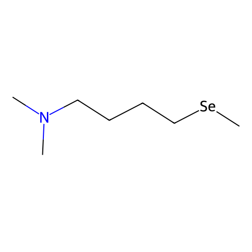 1-Butanamine, N,N-dimethyl-4-(methylseleno)- structure