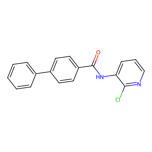 N-(2-chloropyridin-3-yl)-4-phenylbenzamide structure