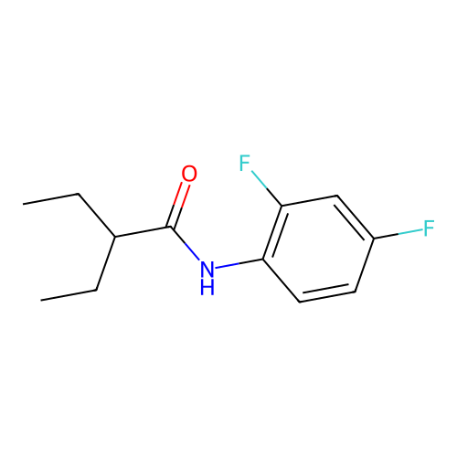 N-(2,4-difluorophenyl)-2-ethylbutanamide structure
