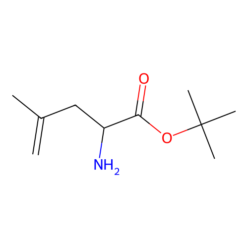 Tert-butyl 2-amino-4-methylpent-4-enoate structure