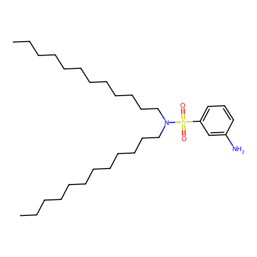 3-amino-N,N-didodecylbenzenesulfonamide structure