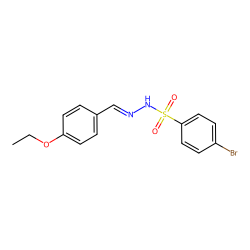 4-bromo-N'-(4-ethoxybenzylidene)benzenesulfonohydrazide structure