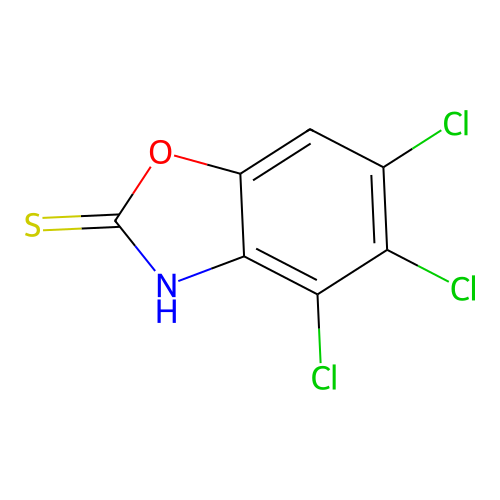 4,5,6-Trichloro-1,3-benzoxazole-2(3H)-thione structure