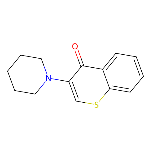 3-(1-Piperidinyl)-4H-1-benzothiopyran-4-one structure