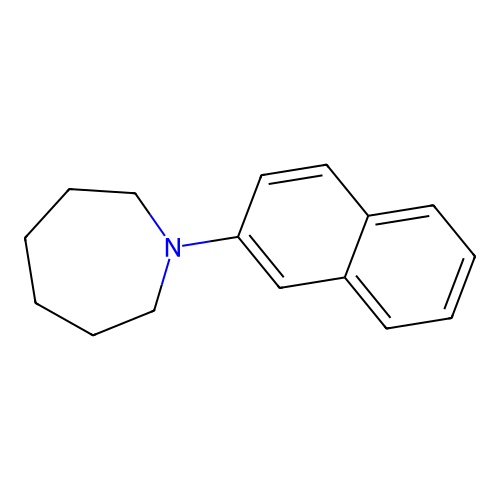 1H-Azepine, hexahydro-1-(2-naphthalenyl)- structure