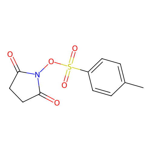 1-{[(4-Methylphenyl)sulfonyl]oxy}pyrrolidine-2,5-dione structure