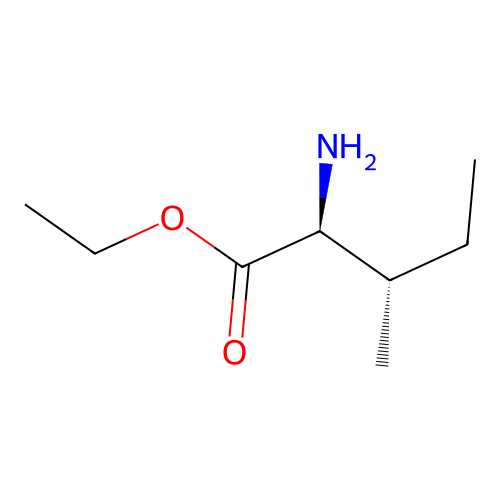 L-Isoleucine, ethyl ester structure