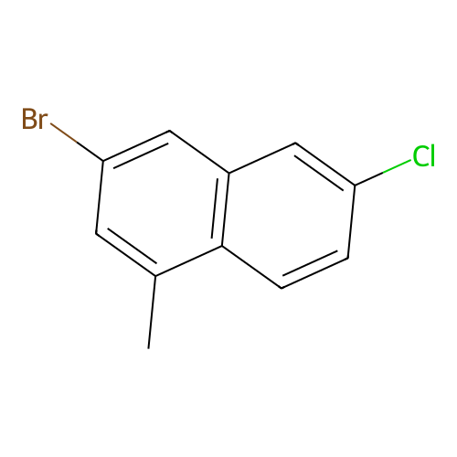 3-Bromo-6-chloro-1-methylnaphthalene structure
