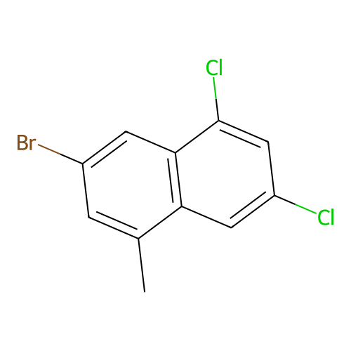 3-Bromo-5,7-dichloro-1-methylnaphthalene structure