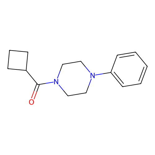 Piperazine, 1-(cyclobutylcarbonyl)-4-phenyl- structure