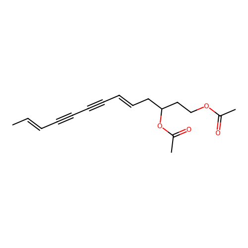 Diacetylatractylodiol structure