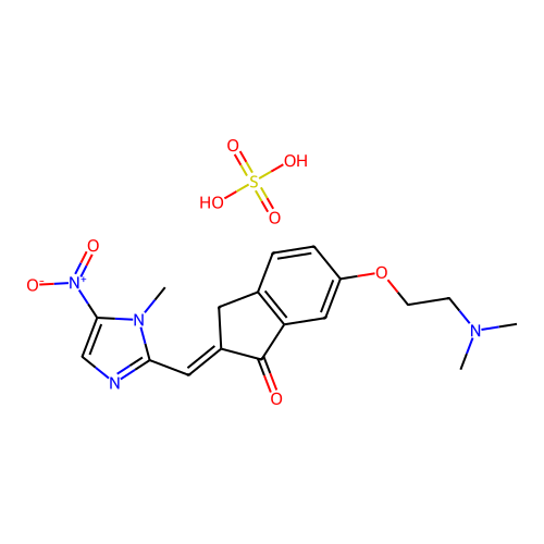 (2Z)-6-[2-(dimethylamino)ethoxy]-2-[(1-methyl-5-nitroimidazo structure