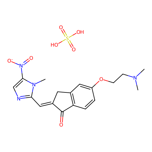 (2Z)-5-[2-(dimethylamino)ethoxy]-2-[(1-methyl-5-nitroimidazo structure