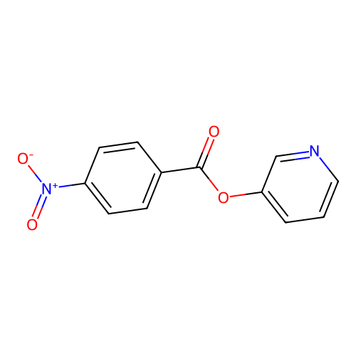 Pyridin-3-yl 4-nitrobenzoate structure