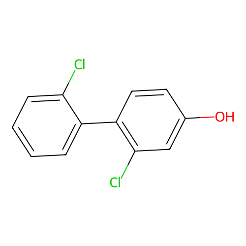 (1,1'-Biphenyl)-4-ol, 2,2'-dichloro- structure