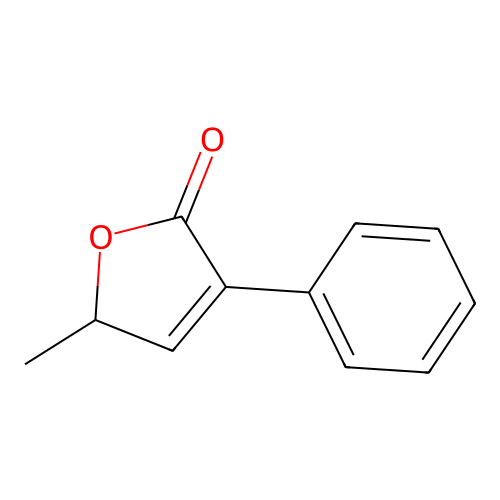 2-methyl-4-phenyl-2H-furan-5-one structure