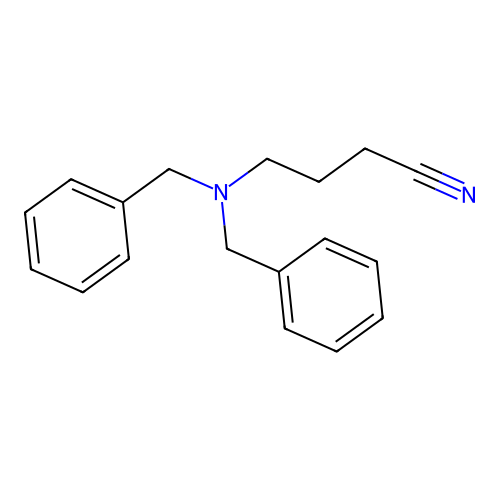 4-(N,N-dibenzylamino)butyronitrile structure