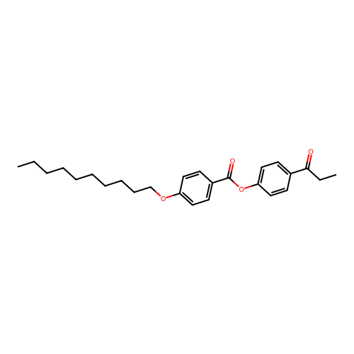 4-Propionylphenyl 4-(decyloxy)benzoate structure
