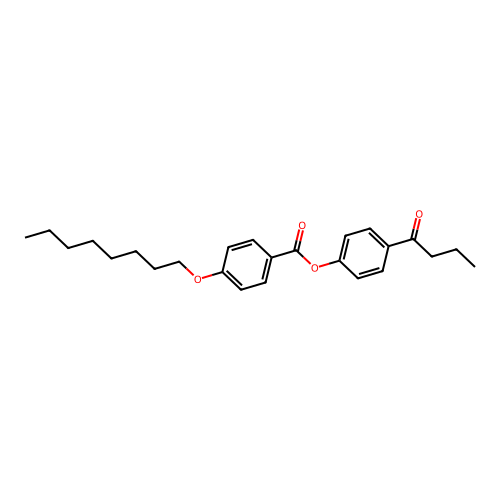4-Butanoylphenyl 4-(octyloxy)benzoate structure